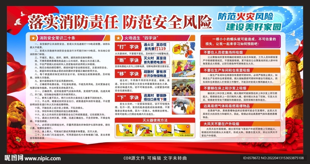 消防安全知识宣传栏