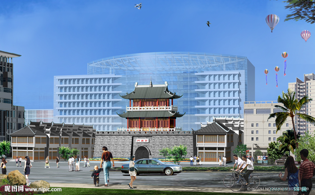 古建筑效果图