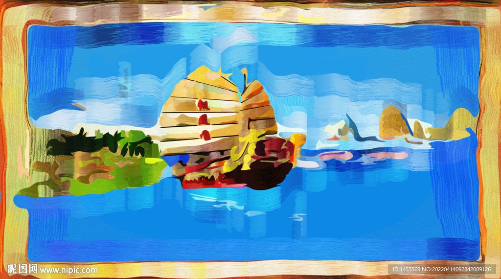 一帆风顺装饰画