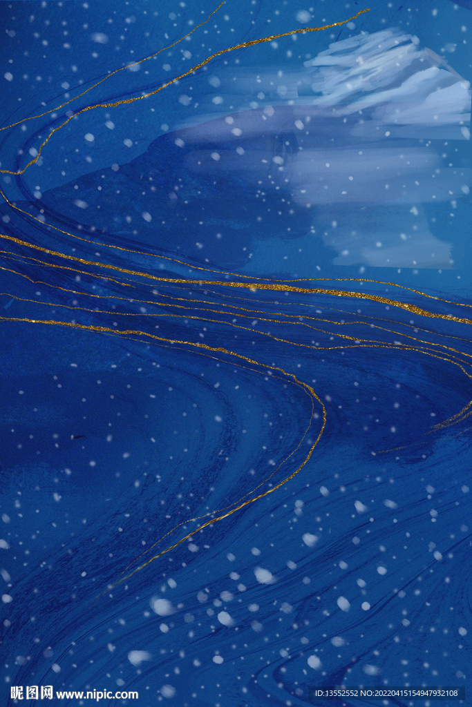 深蓝色鎏金背景图