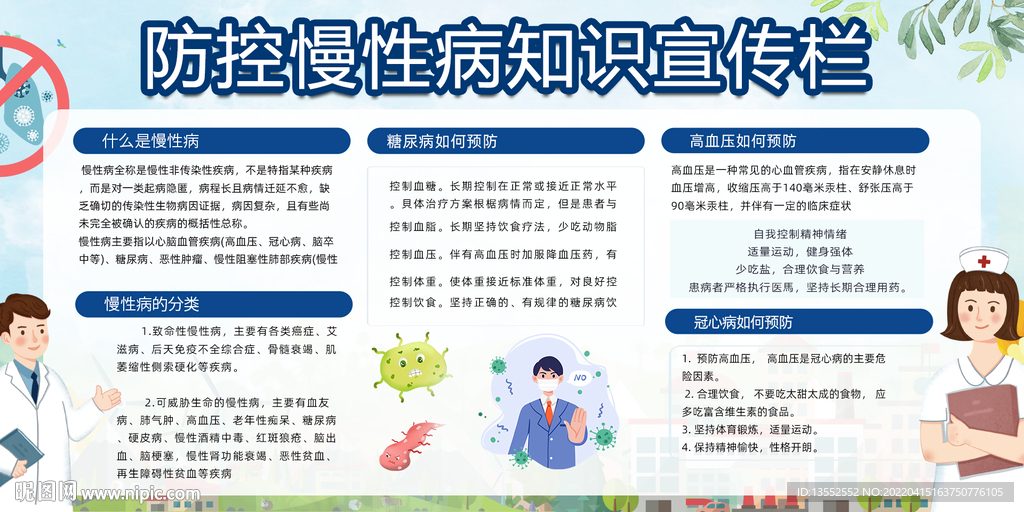 预防慢性病宣传栏