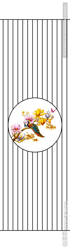 高清分层透明底平开门打印图