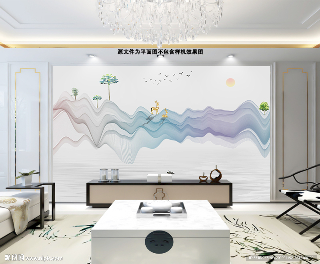 电视简约背景墙