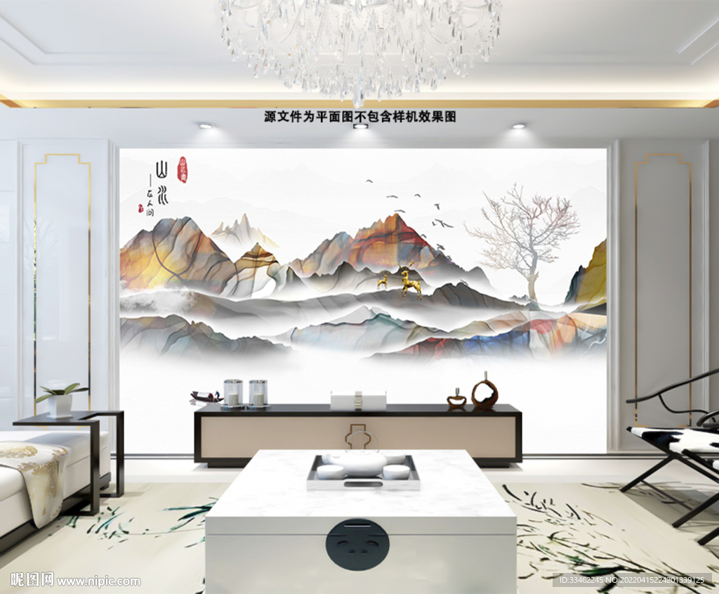 山景背景墙