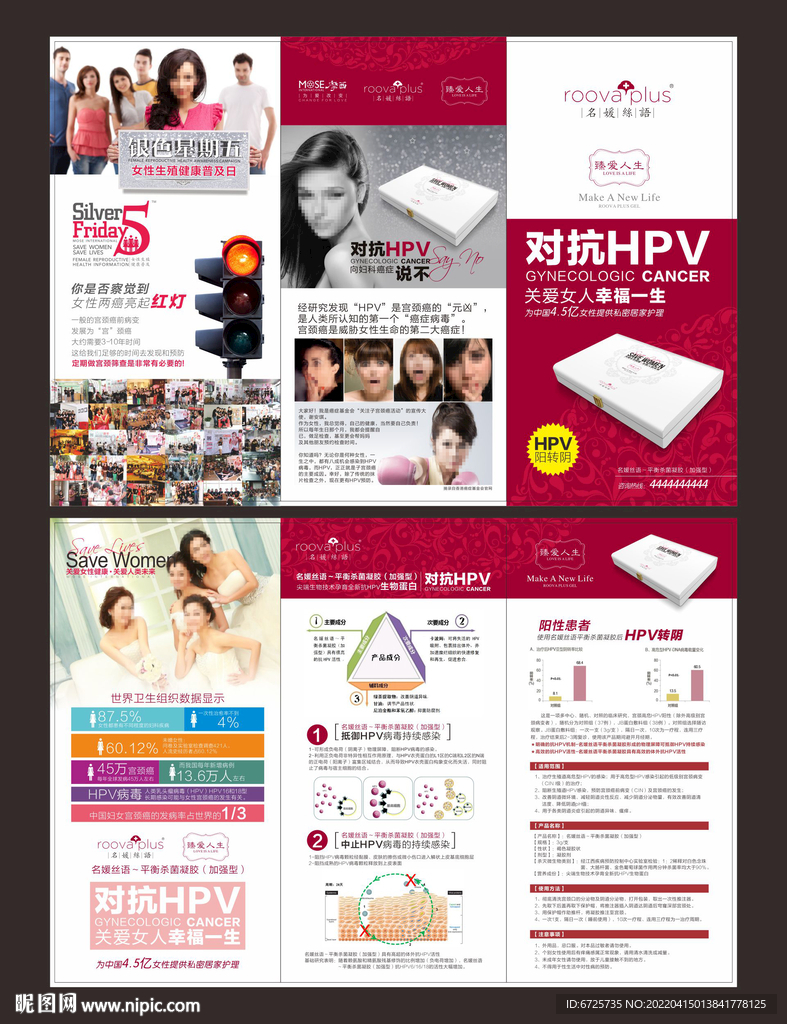 HPV宣传六折页