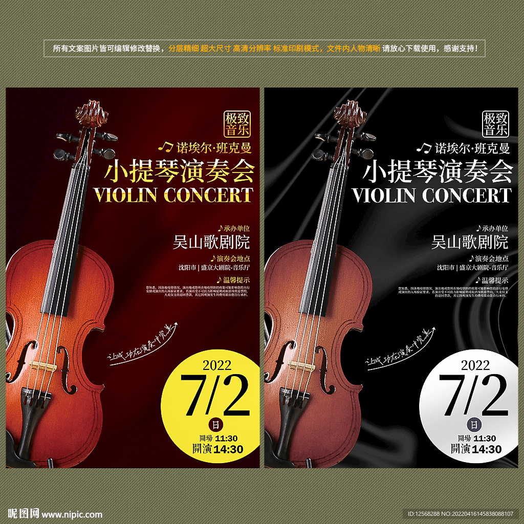 小提琴海报
