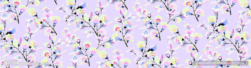 水彩花