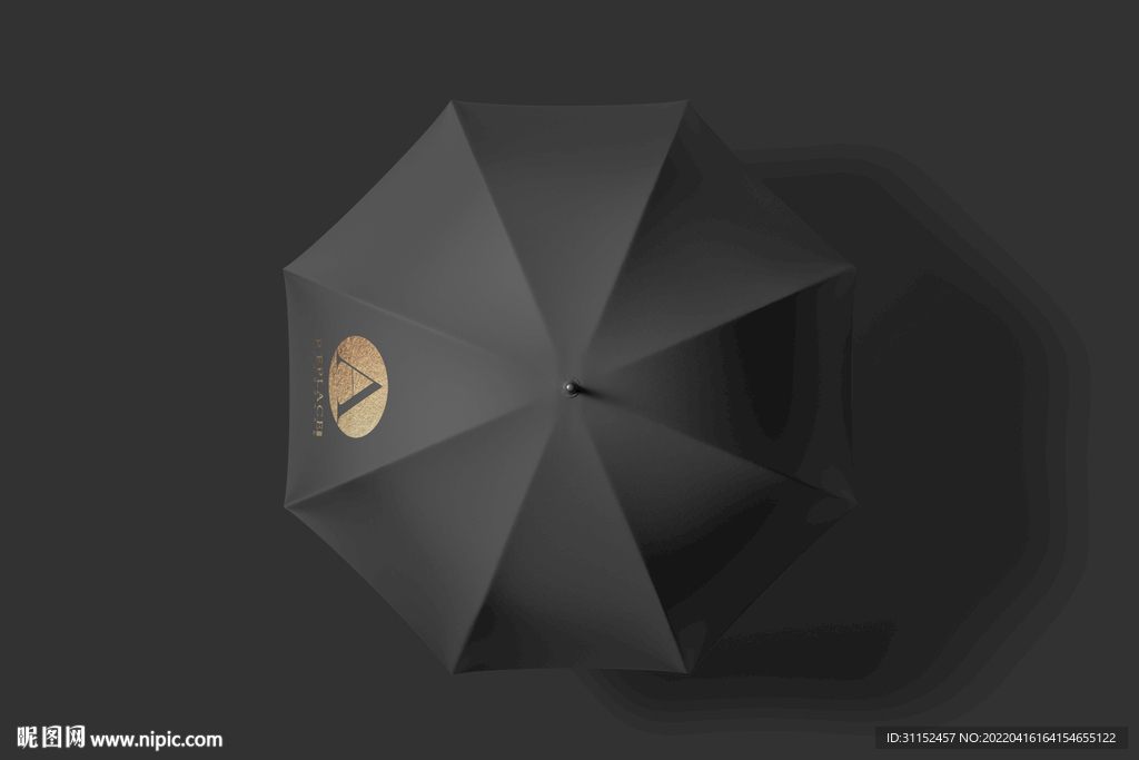 黑色雨伞样机