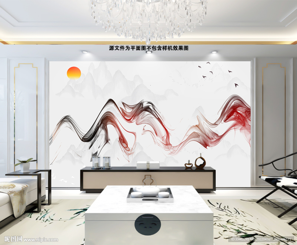 抽象纹理背景墙