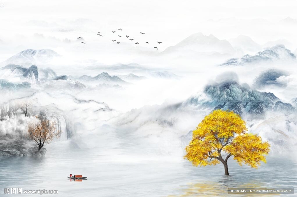新中式背景墙