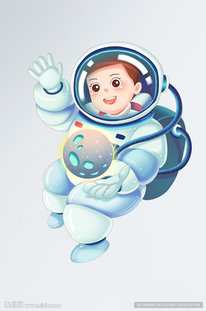 女性航空航天员星星宇宙星球科技