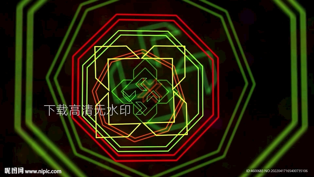 抽象线条动感变换舞台背景视频
