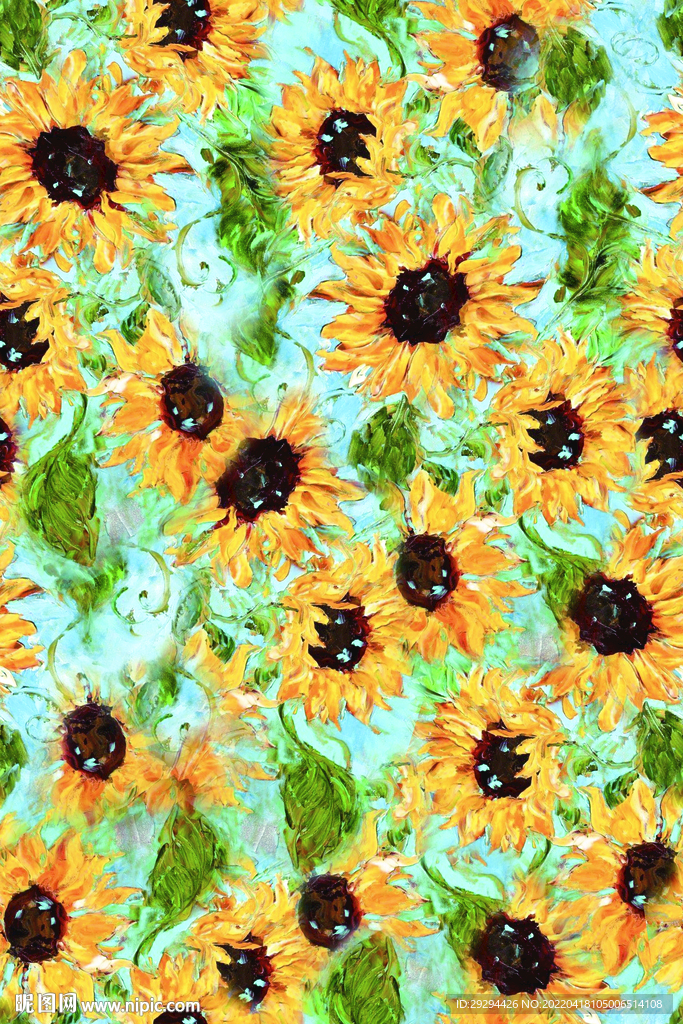 油画 向日葵
