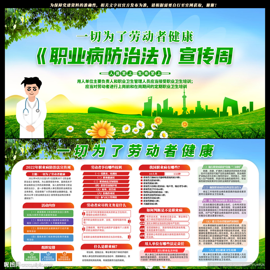2022职业病防治法宣传周展板