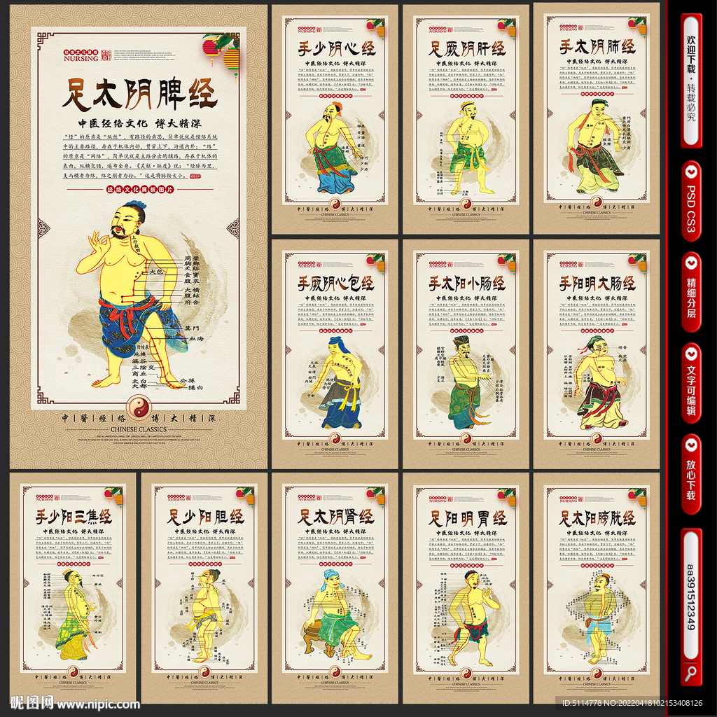 中医经络图