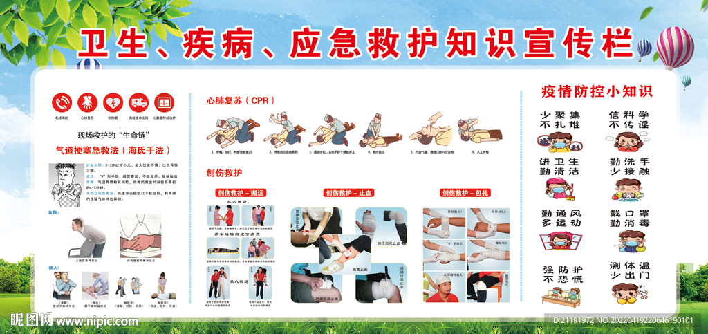 应急救护宣传栏图片