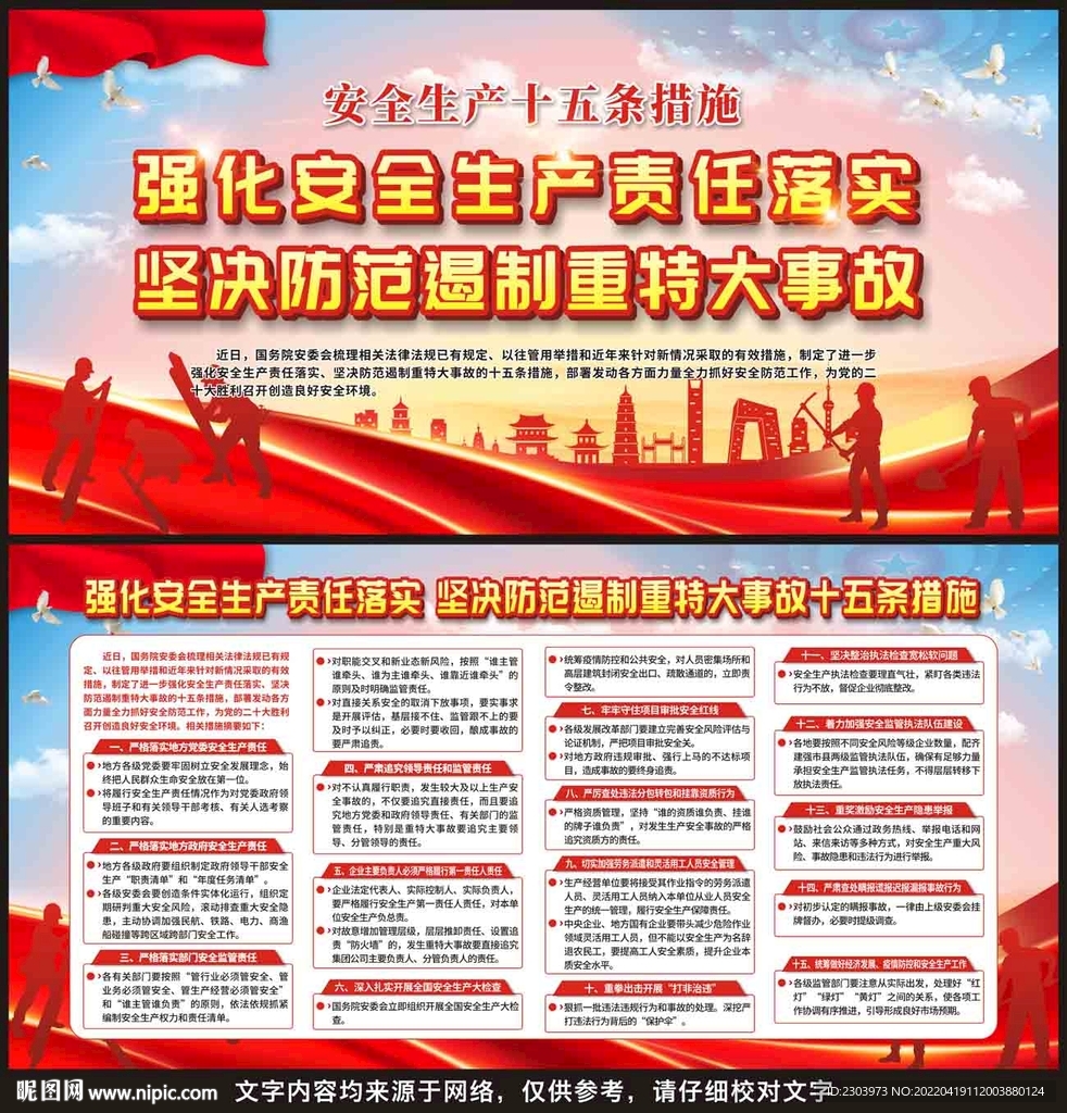安全生产十五条措施