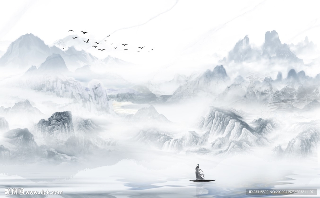 简约现代新中式背景墙