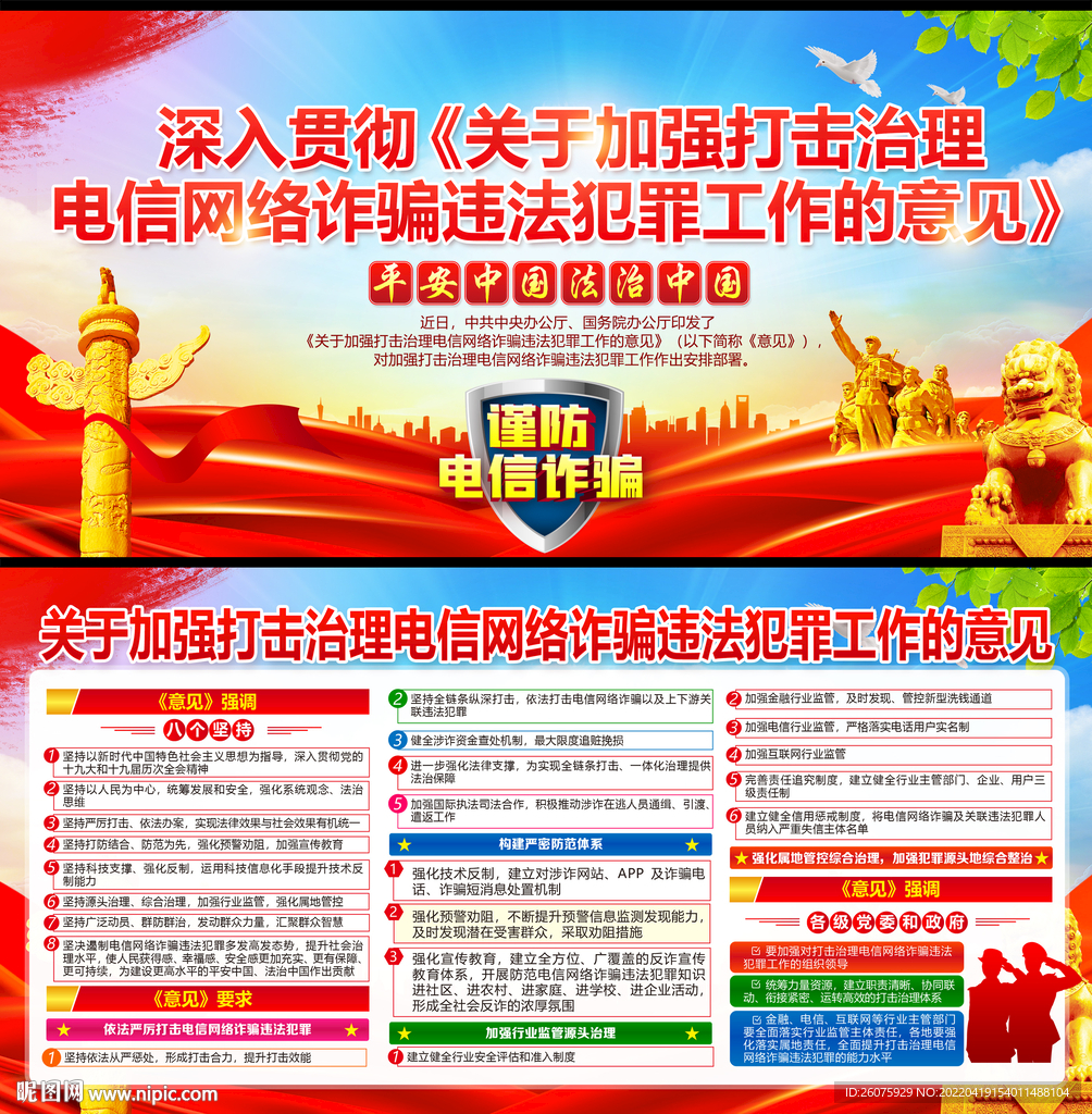 电信网络诈骗展板