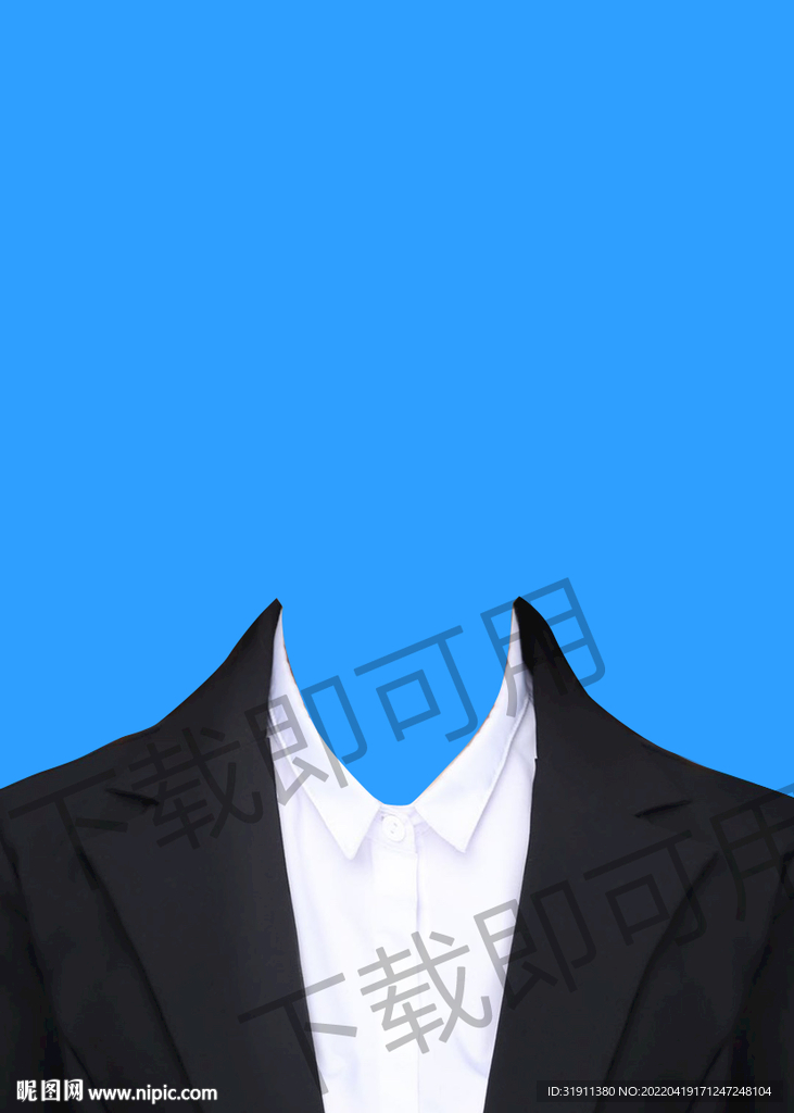 女生西装模板