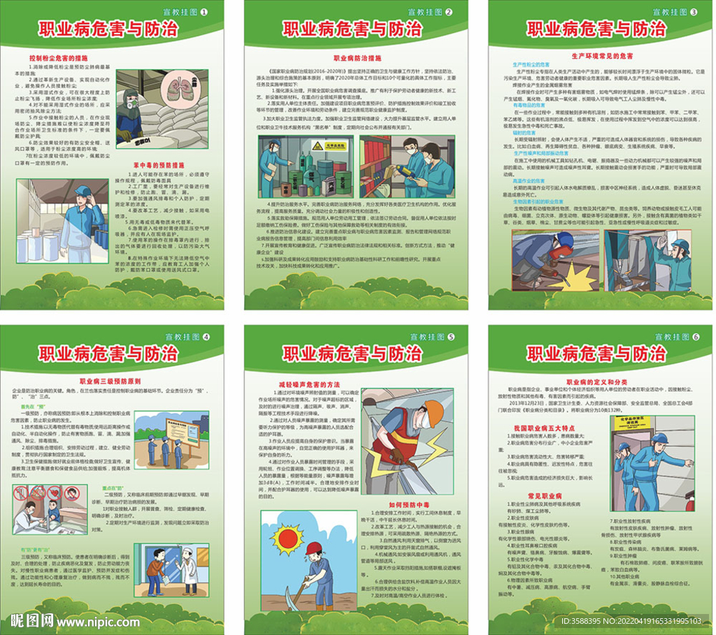 职业病危害及防治挂图