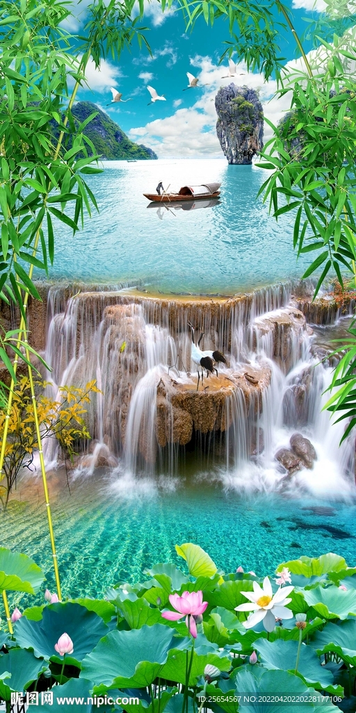 简约流水生财玄关