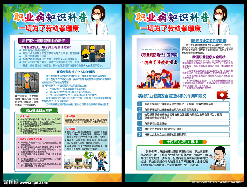 职业防治法宣传单