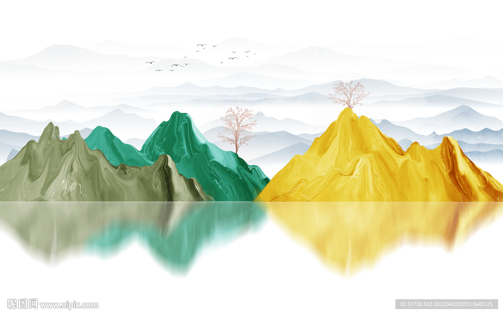 新中式客厅电视背景墙