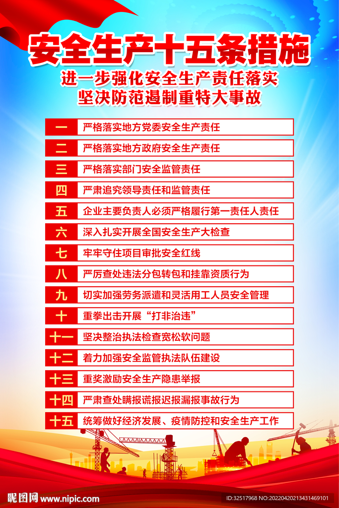 安全生产十五条措施