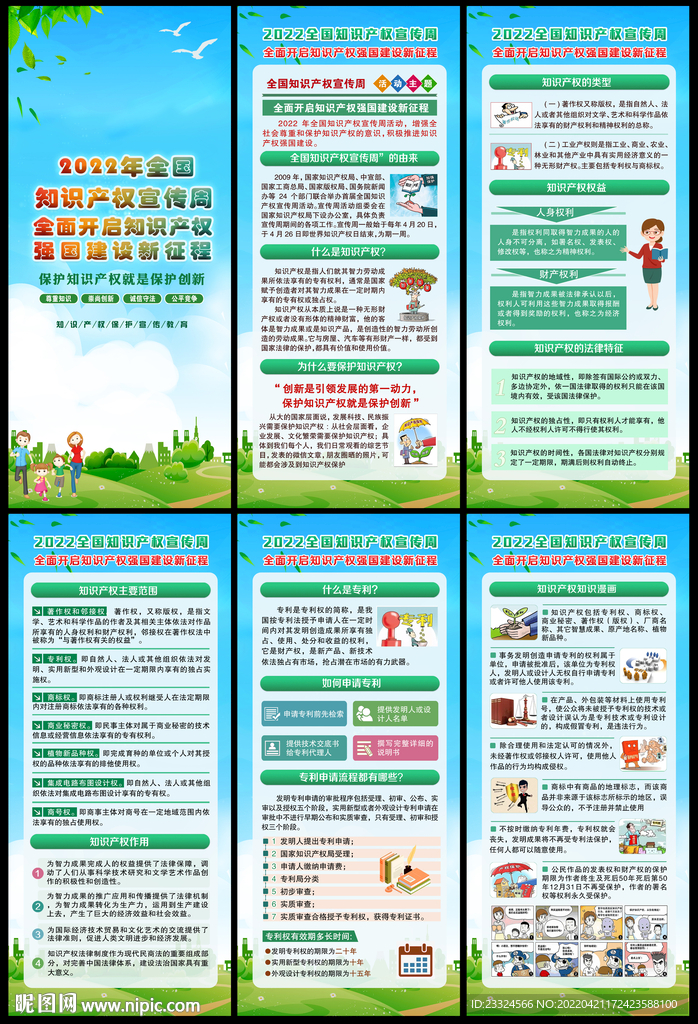 知识产权宣传周展架