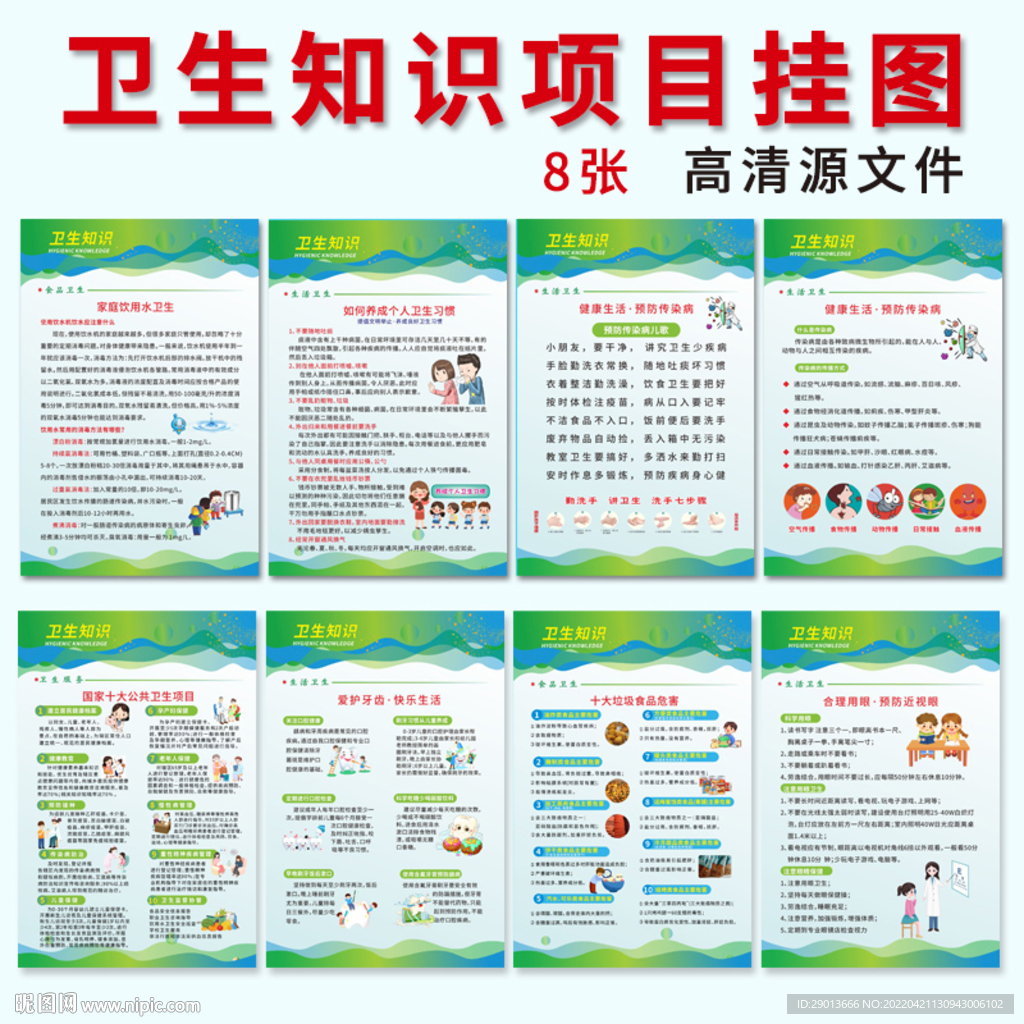 卫生知识项目挂图