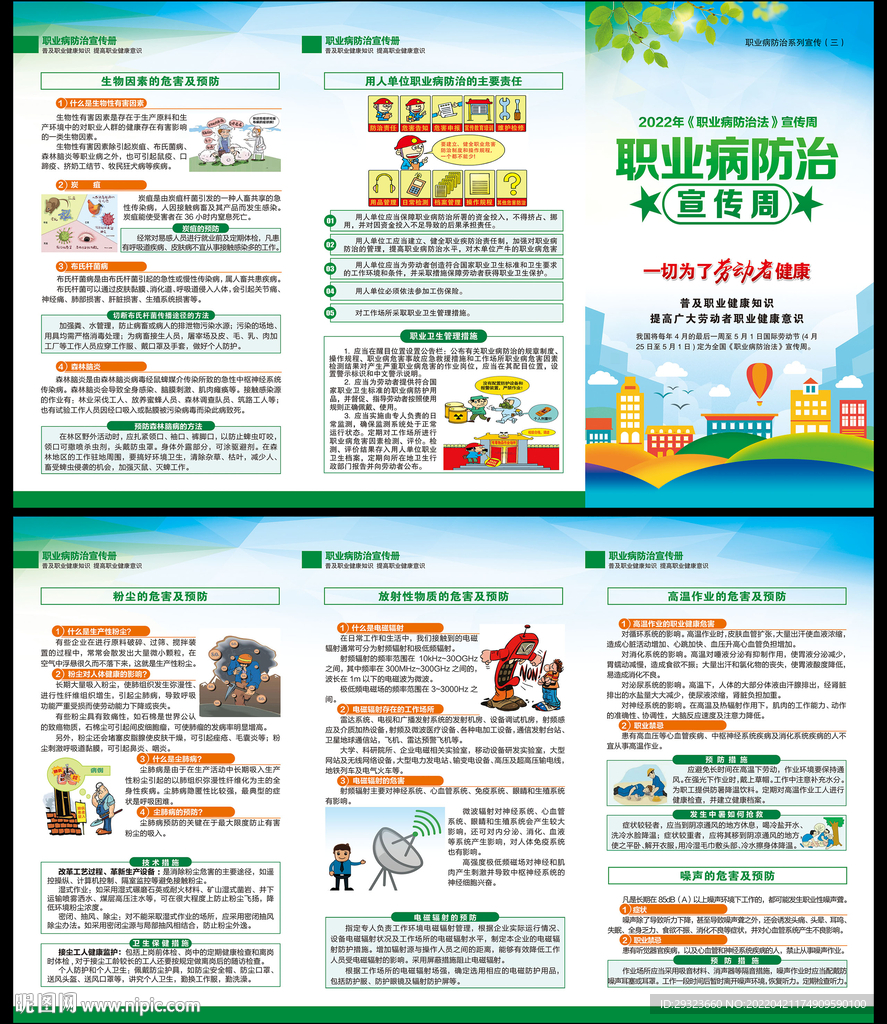 职业病防治法折页