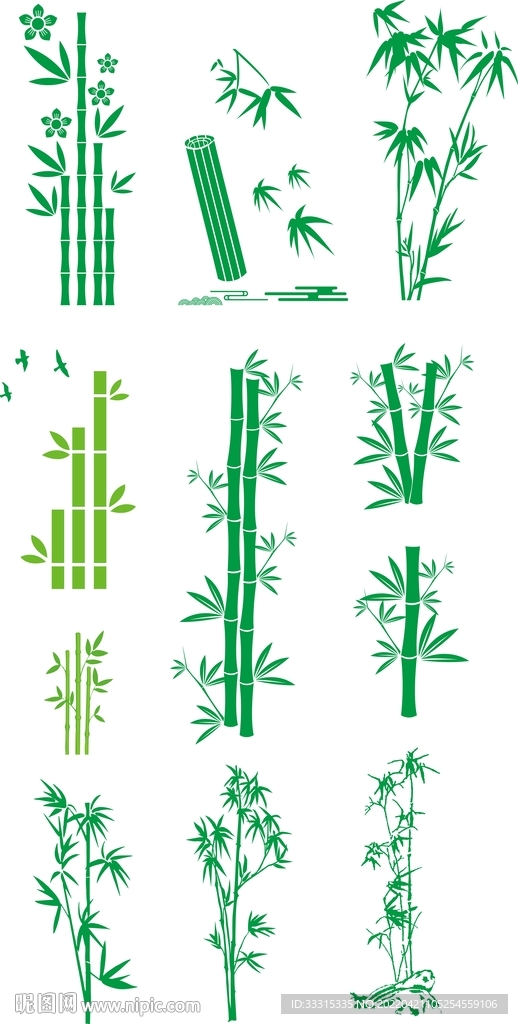 矢量竹子