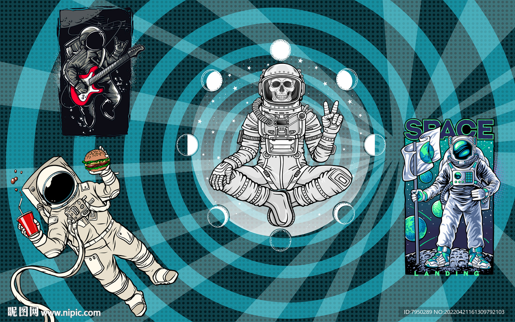 卡通儿童房背景墙