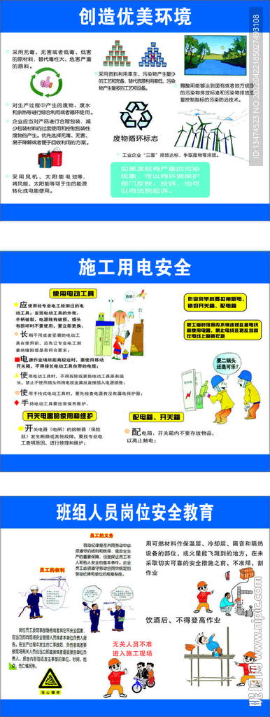 施工安全挂图 