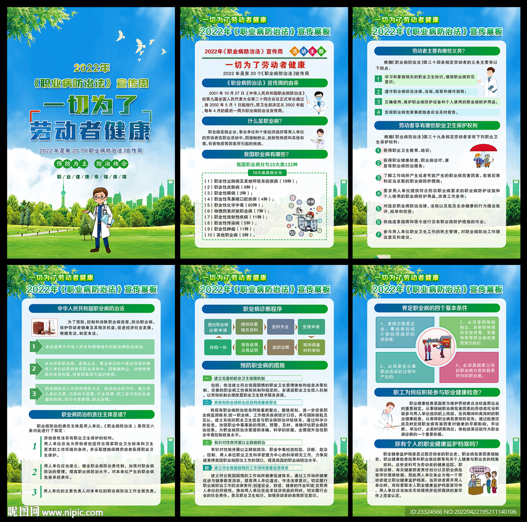 职业病预防知识宣传栏
