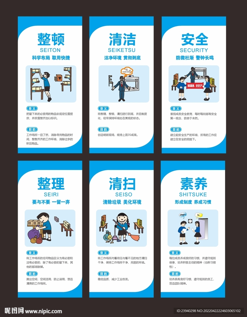 企业6S展板