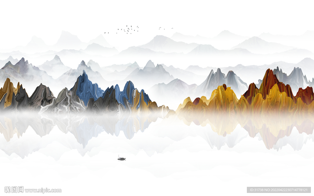 新中式电视背景墙