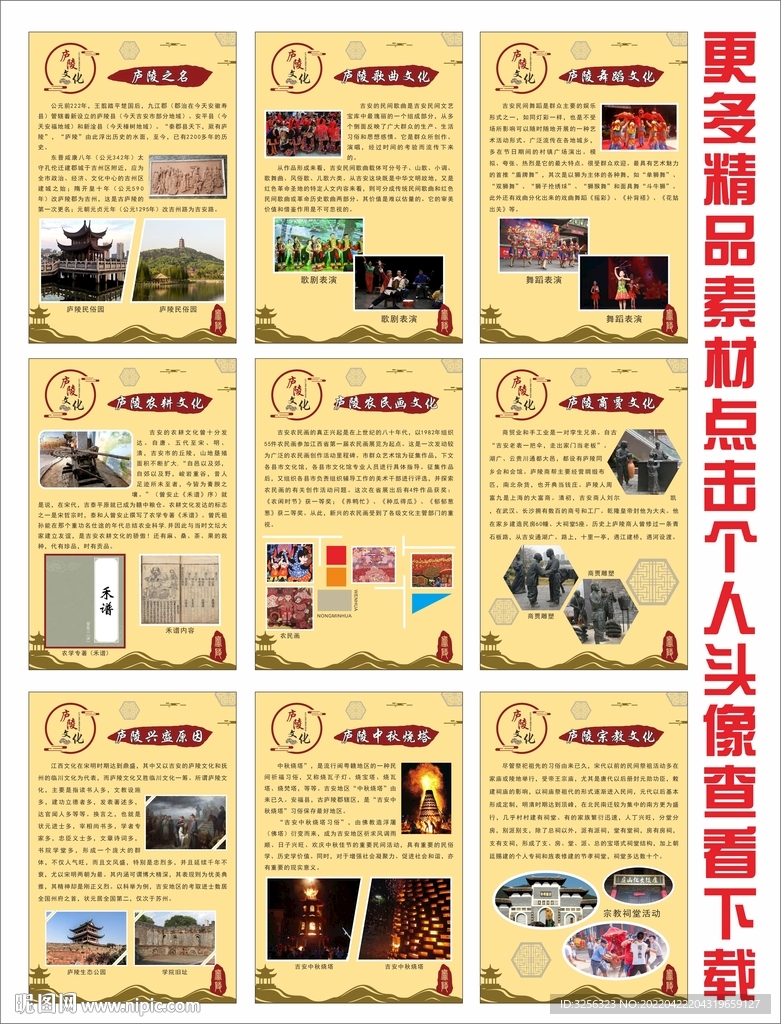 庐陵文化展板