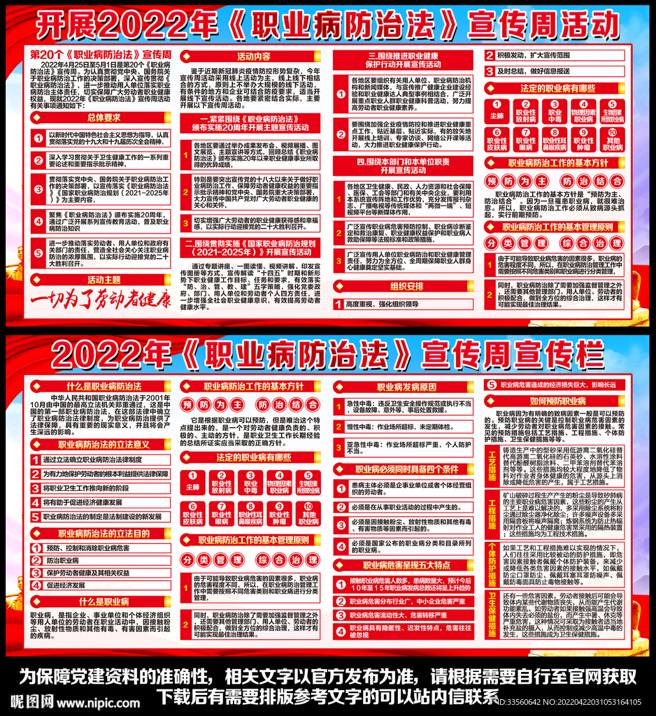 职业病防治法宣传周宣传栏