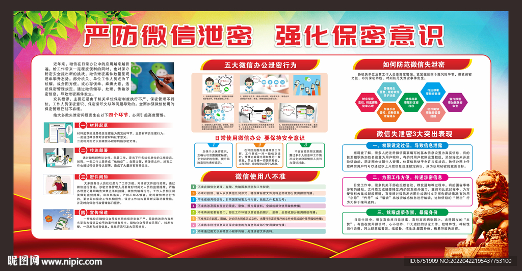 手机微信保密展板