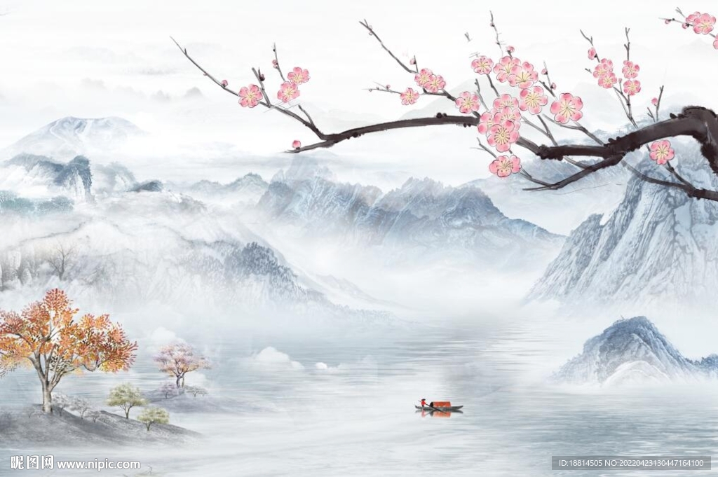 新中式背景墙