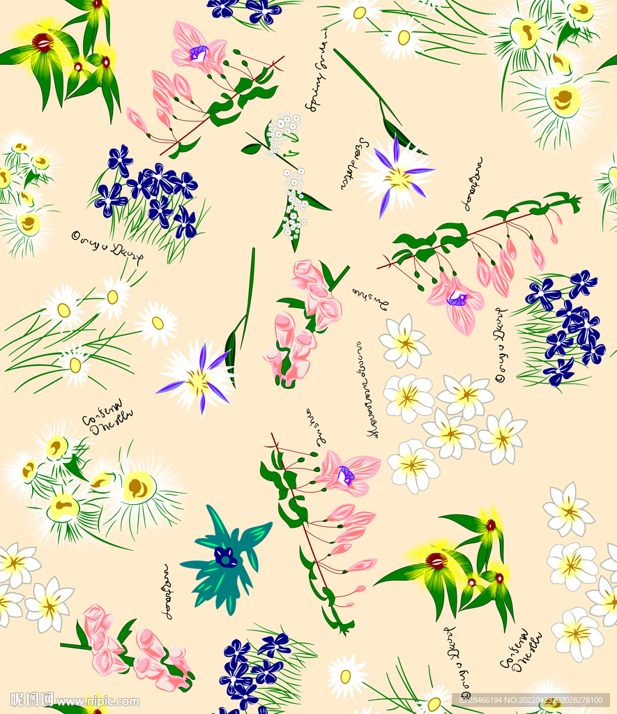手绘花
