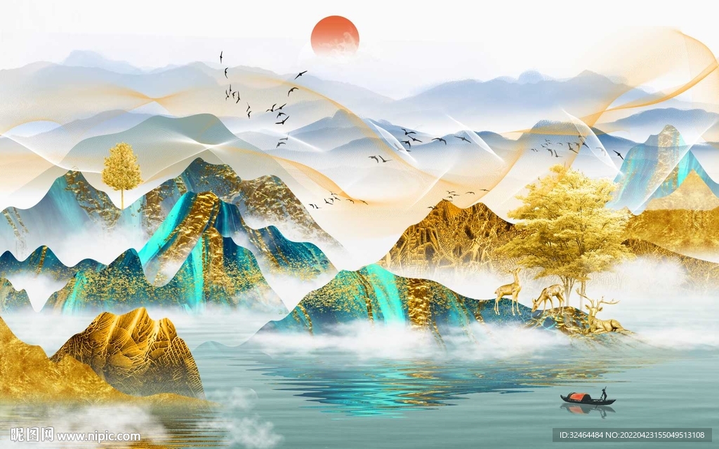 意境山水画