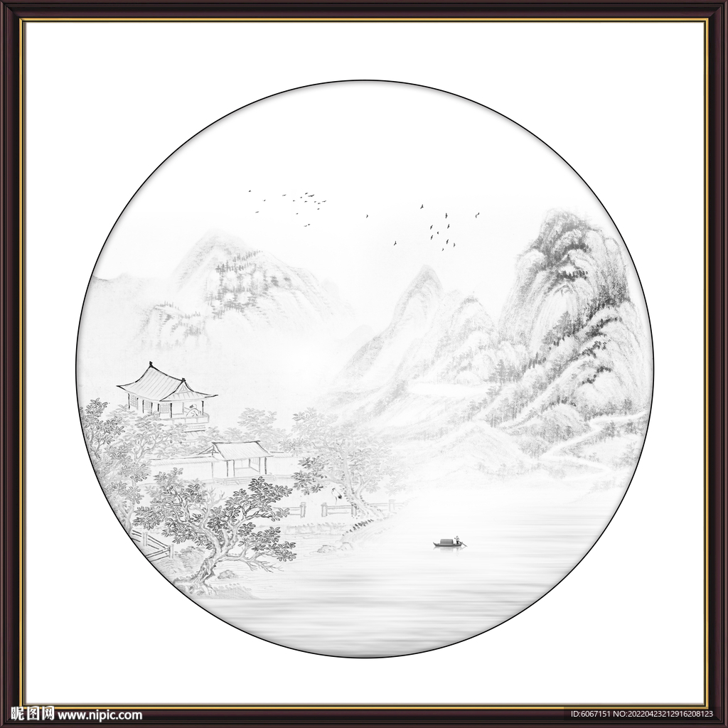 新中式水墨画