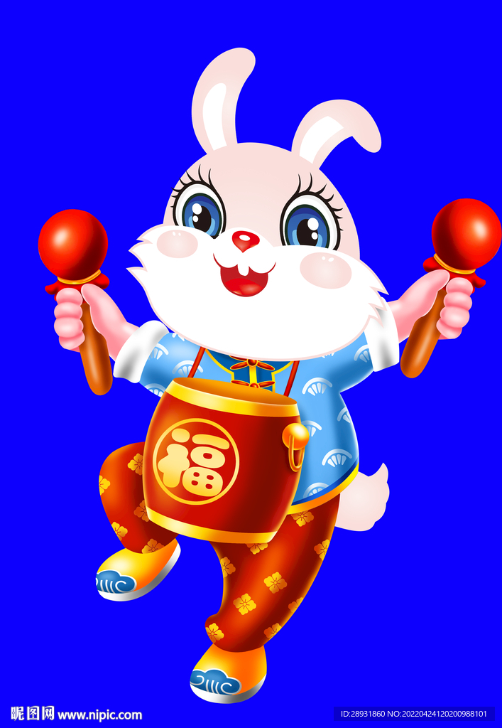 兔年门画
