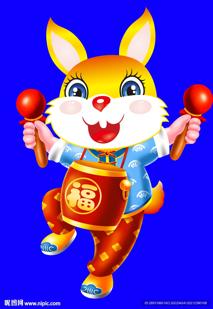 兔年门画