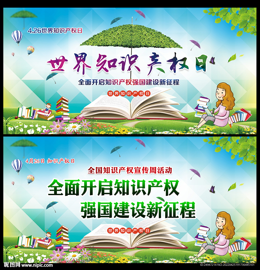 2022知识产权宣传周主题展板