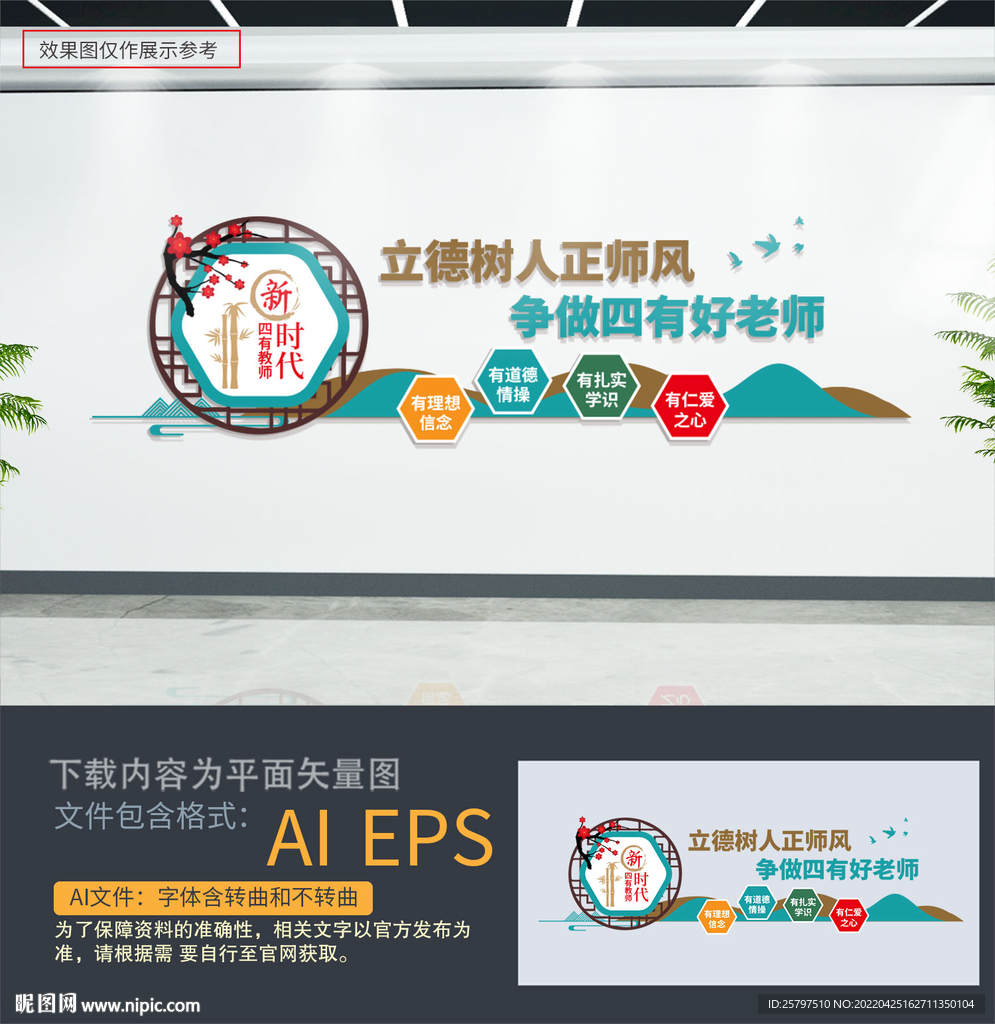 四有教师文化墙