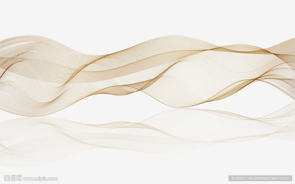 轻奢装饰画 弧线线条